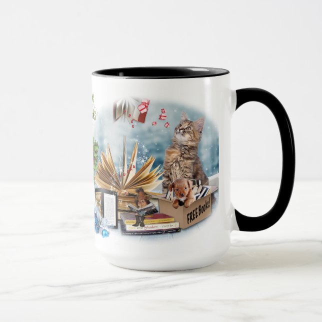 Taza Libros gratis para Navidades (Derecha)