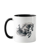 Licorne majestueuse et chevalier en armure.