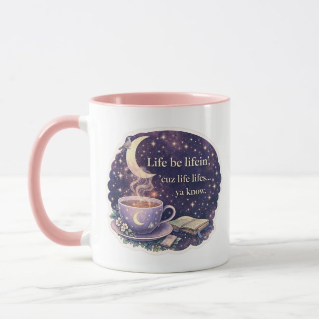 Taza Life Be Lifein’ – Quote - V1 - mug (Izquierda)