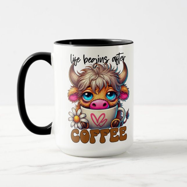 Taza Life Begins After Coffee  (Izquierda)