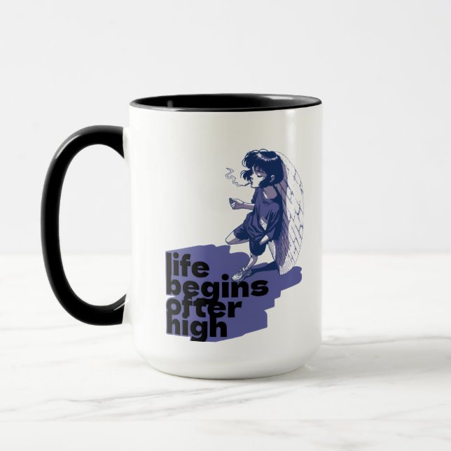 Taza life begins ofter high tea mug (Izquierda)