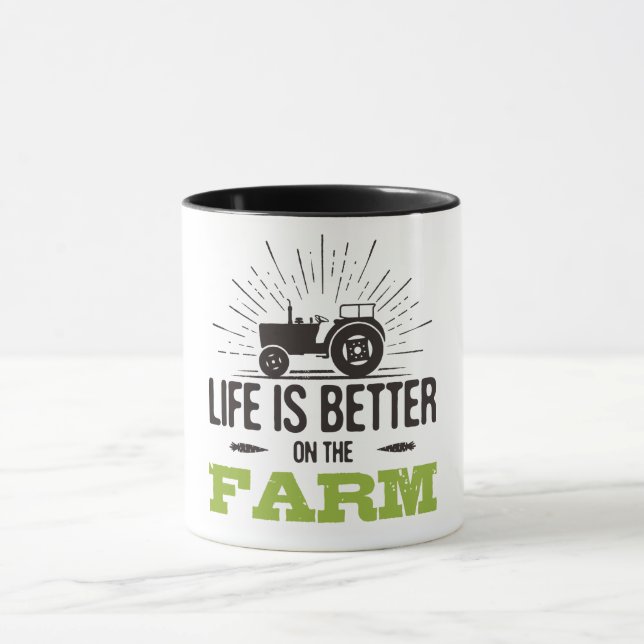 Taza Life is Better On The Farm (Centro)