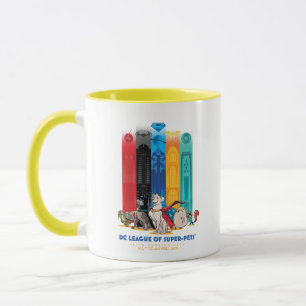 Taza Liga DC de Super Mascotas Metropolis Towers