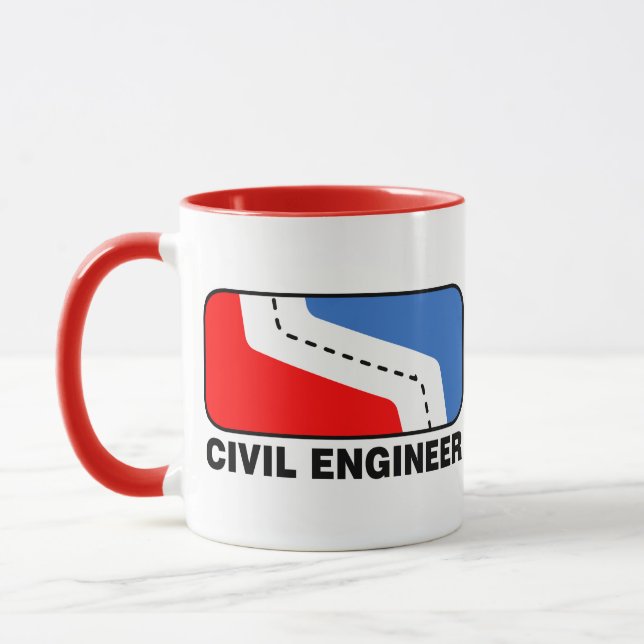 Taza Liga de ingenieros civiles Mug (Izquierda)