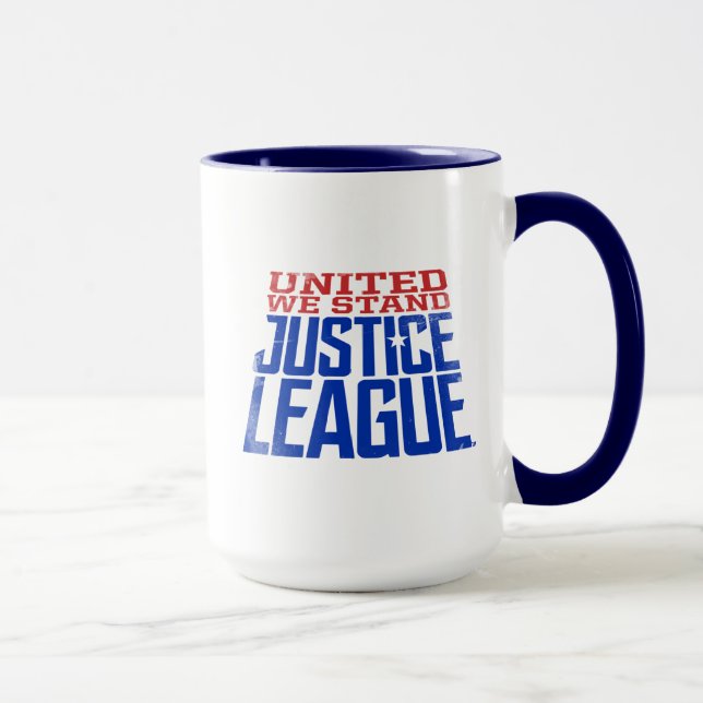 Taza Liga de la Justicia | United We Stand Graphic (Derecha)