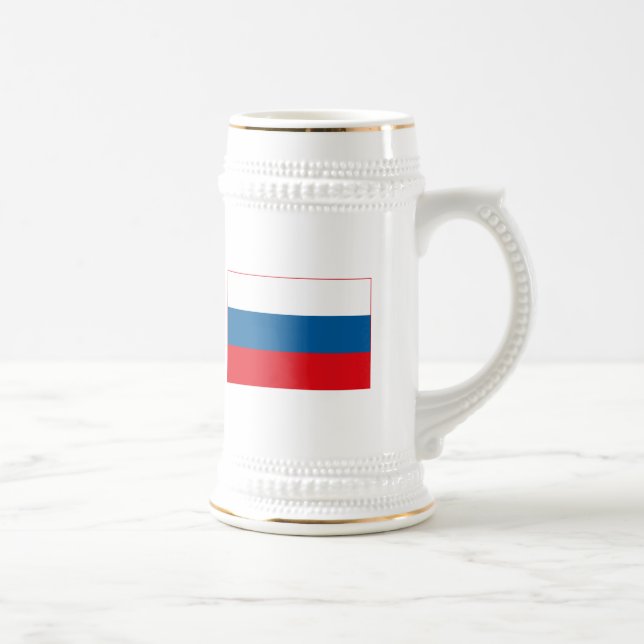 Taza (ligera) de la bandera de Rusia (Derecha)