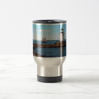 Taza ligera del viaje de Portland Maine del faro