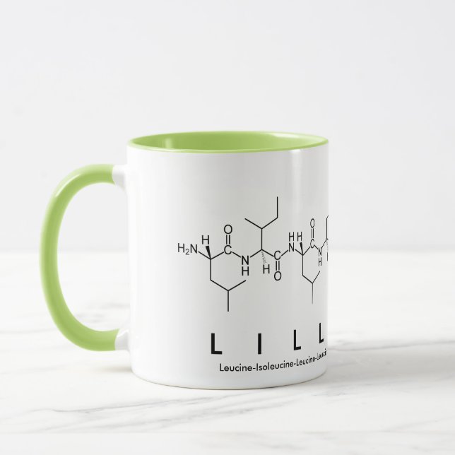 Taza Lilly-Mae peptide nombre mug (Izquierda)