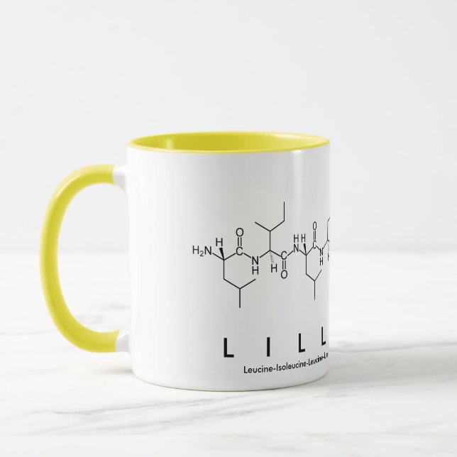 Taza Lilly-May peptide nombre mug (Izquierda)