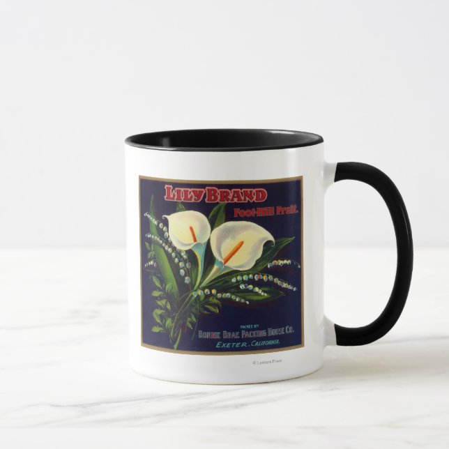Taza Lily Naranja LabelExeter, CA (Derecha)