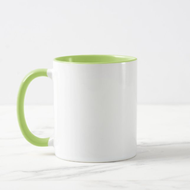 Taza Lima Verde Blanco Crujiente (Izquierda)