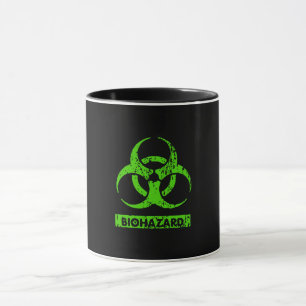 Taza Lima Verde Neón Gráficos de Productos Químicos de 