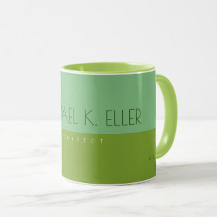Taza lime combo mug con nombre y profesión