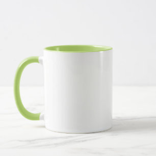 Taza Lime Green Crisp White