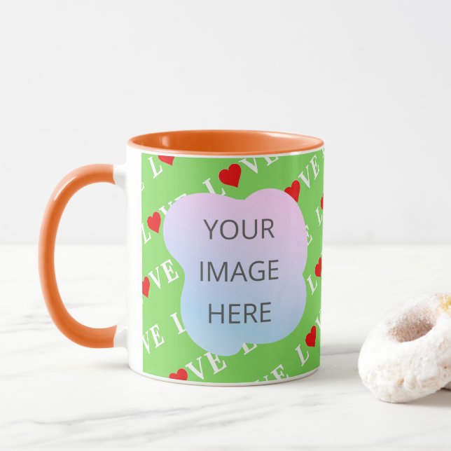 Taza Lime Green LOVE Styling (Con donut)