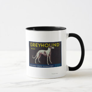 Taza Limón LabelSan Dimas, CA del galgo