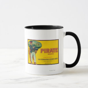Taza Limón LabelSan Fernando, CA del pirata