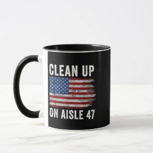 Taza Limpieza De La Impresión De Aisle 47 Camisas 47 An