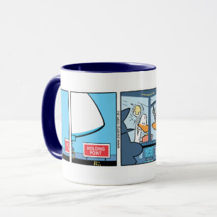 Taza Limpieza de parabrisas Gracioso piloto de aviació