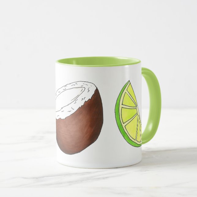Taza Limpieza en el cítrico de frutas de la isla tropic (Anverso derecho)