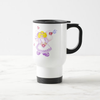 Taza linda 1 de los corazones del ángel