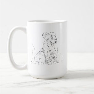 Taza linda de Golden Retriever, Taza de café para