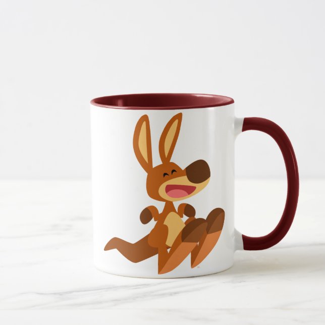 Taza linda de Joey del canguro del dibujo animado (Derecha)