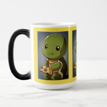 taza linda de la tortuga