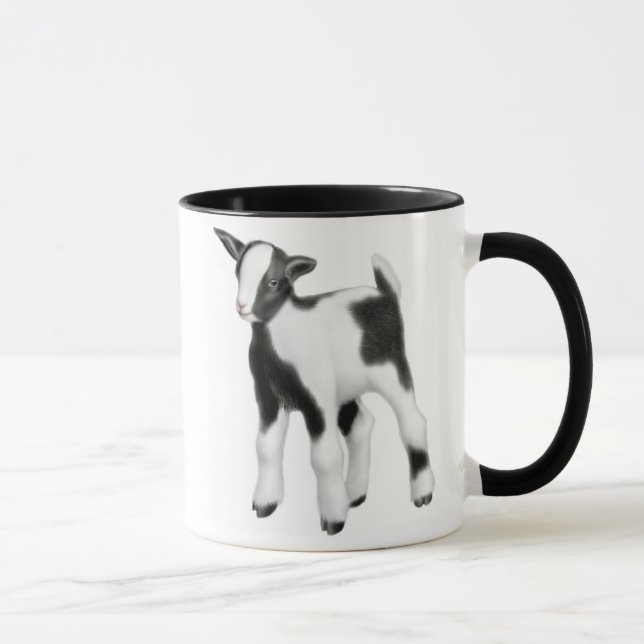 Taza linda de las cabras del bebé (Derecha)