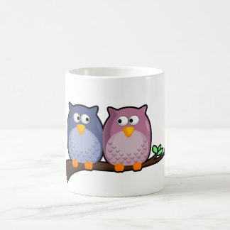 Taza linda de los búhos