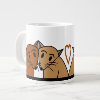 Taza linda de los gatos