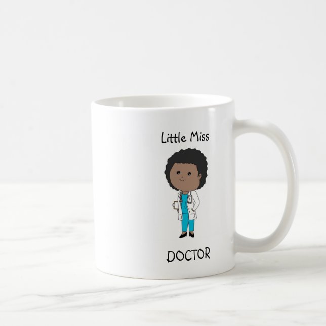 Taza linda del afroamericano de señora Doctor (Derecha)