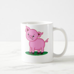 Taza linda del cerdito