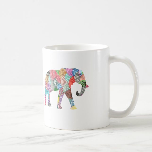 Taza linda del elefante (Derecha)