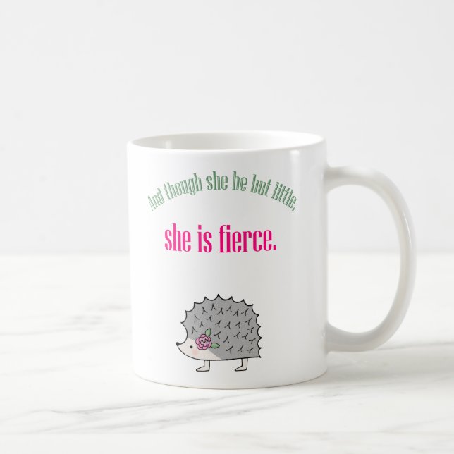 Taza linda del erizo de la taza inspiradora de la (Derecha)