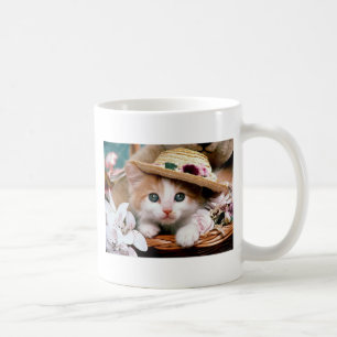 Taza linda del gatito