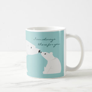 Taza linda del oso polar: Siempre allí para usted