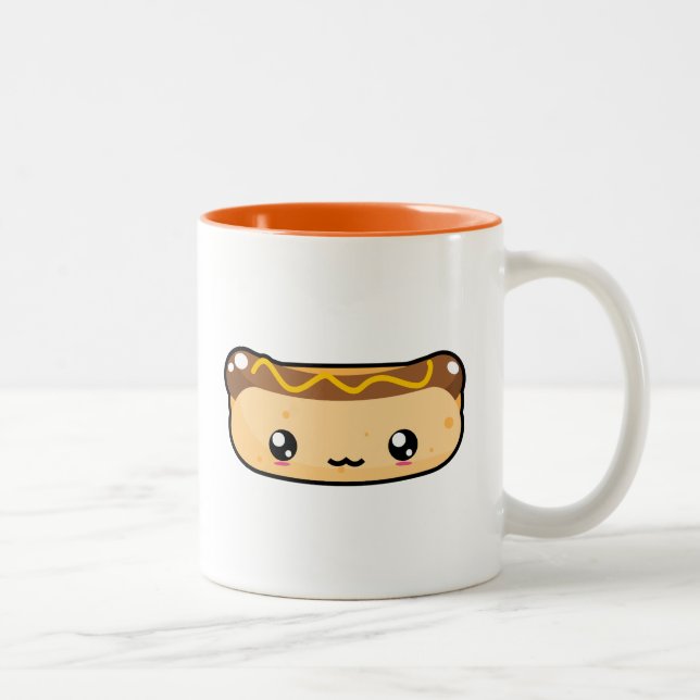 Taza linda del perrito caliente de Kawaii (Derecha)