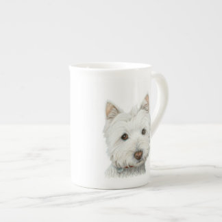 Taza linda del perro de Westie