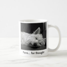 Taza linda del perro de Westie