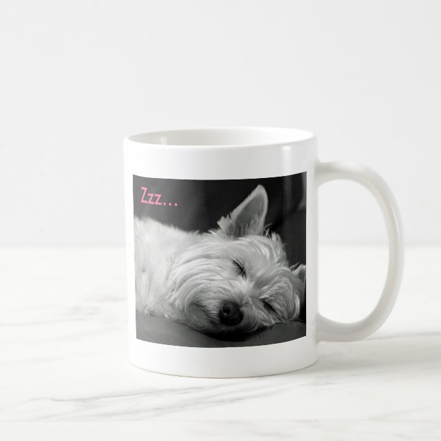 Taza linda del perro de Westie (montaña del oeste (Derecha)