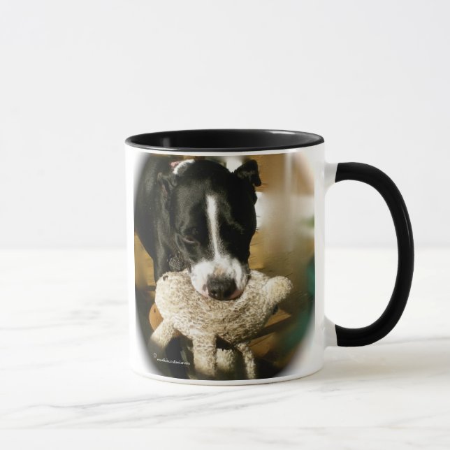 Taza linda del perro del rescate (Derecha)