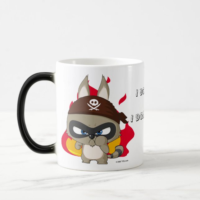 Taza linda del personaje de dibujos animados del (Izquierda)
