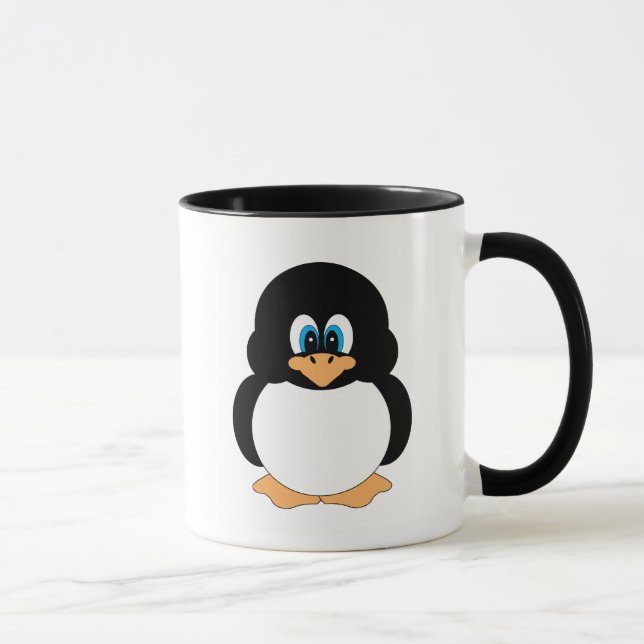 Taza linda del pingüino (Derecha)