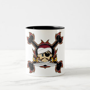 Taza linda del pirata del turbante