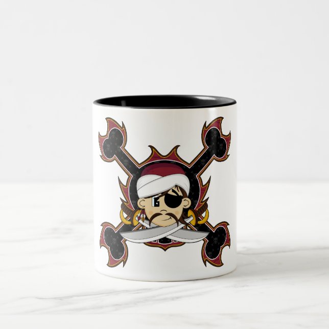 Taza linda del pirata del turbante (Centro)