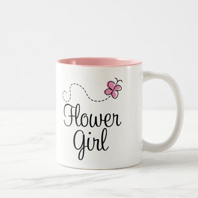 Taza linda del regalo del florista de la boda (Derecha)