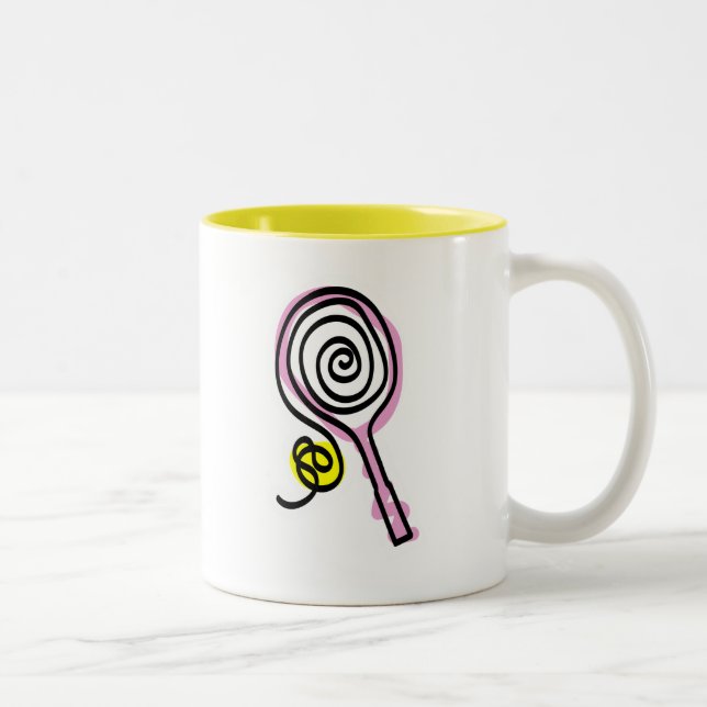 Taza linda del tenis para los chicas y mujeres o (Derecha)