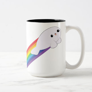 Taza linda del tono de la cría de foca de Rocket