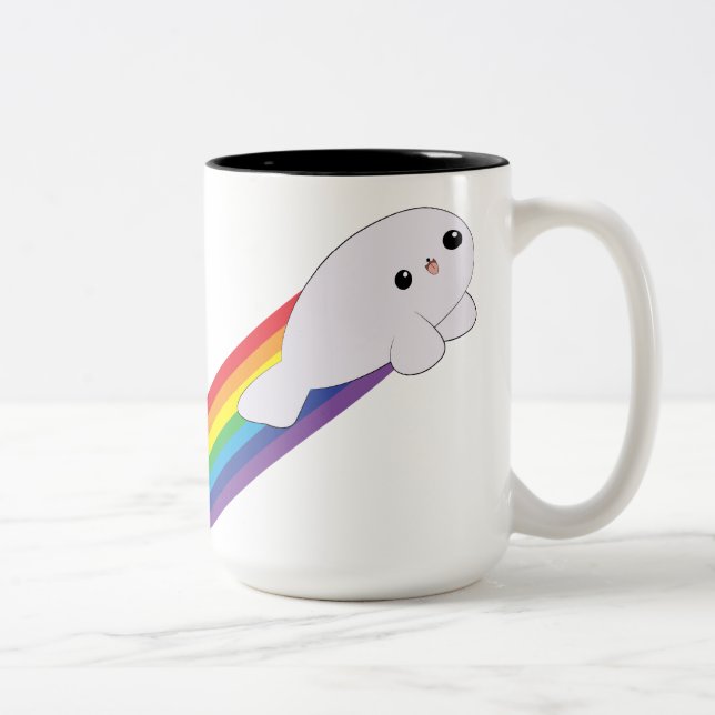 Taza linda del tono de la cría de foca de Rocket (Derecha)
